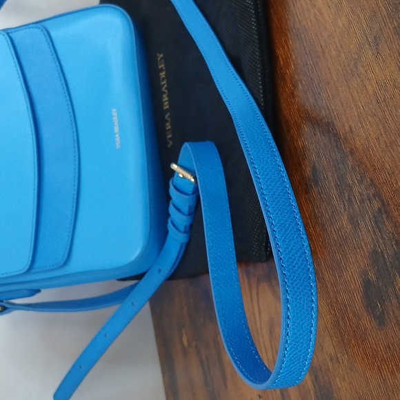 Brand NEW NO TAGS Vera Bradley Blue Crossbody Bag W DUST BAG - Picture 4 of 16
